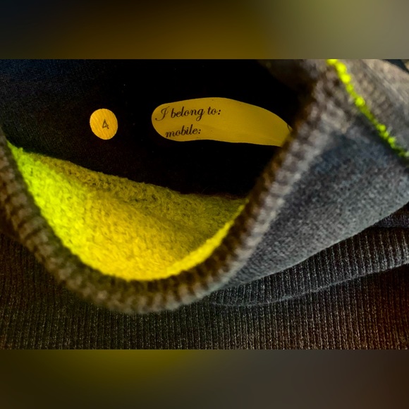 Lululemon Fleece lined Scuba Hoodie Zip Front Jacket gray chartreuse Women’s 4 S - Picture 5 of 6